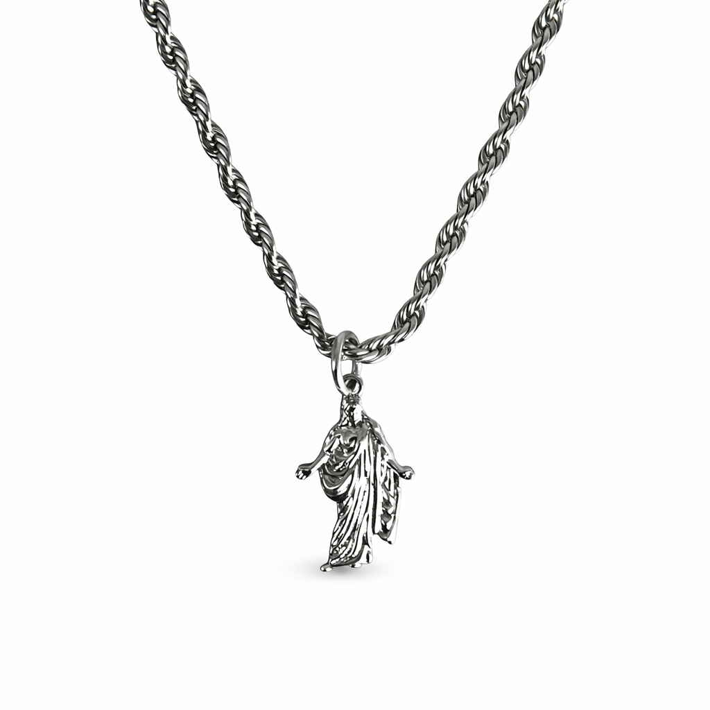 Christus Necklace - Silver 3mm – Mediator Necklaces