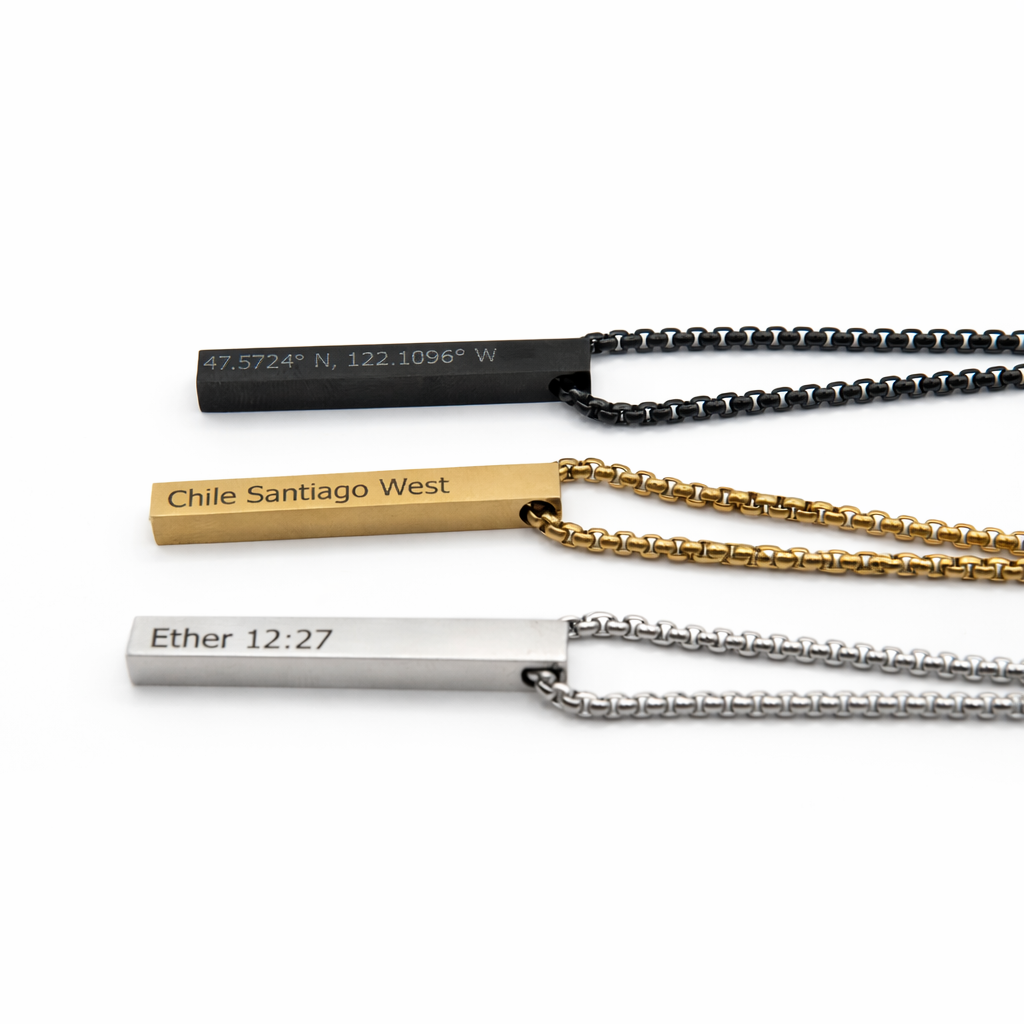 Iron Rod Necklace (Personalized)