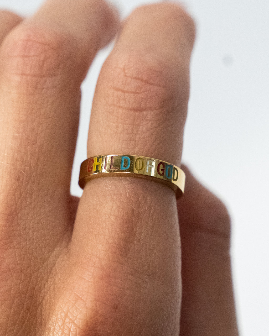 Gold Child of God Ring