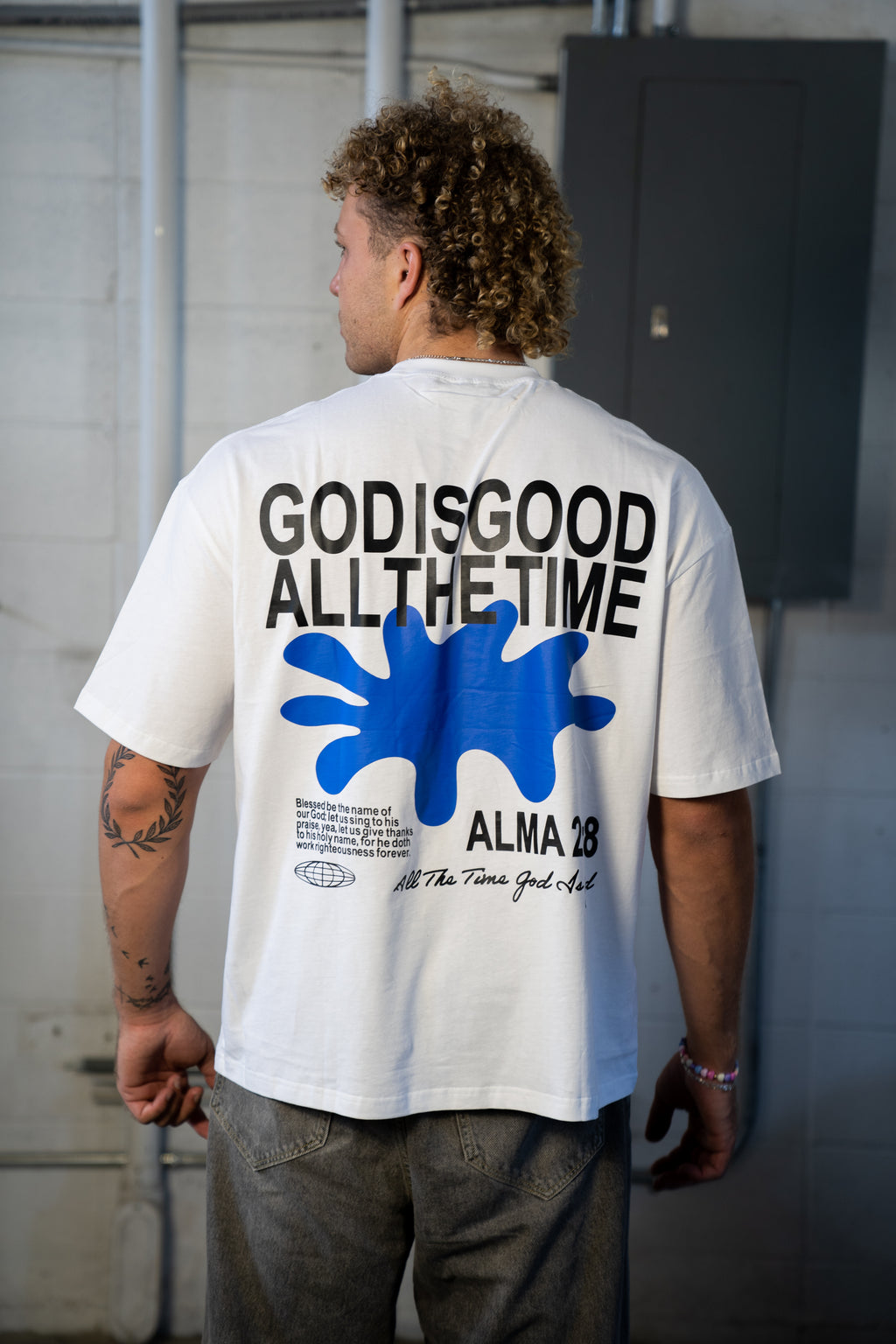 God Is Good All The Time Tee – White