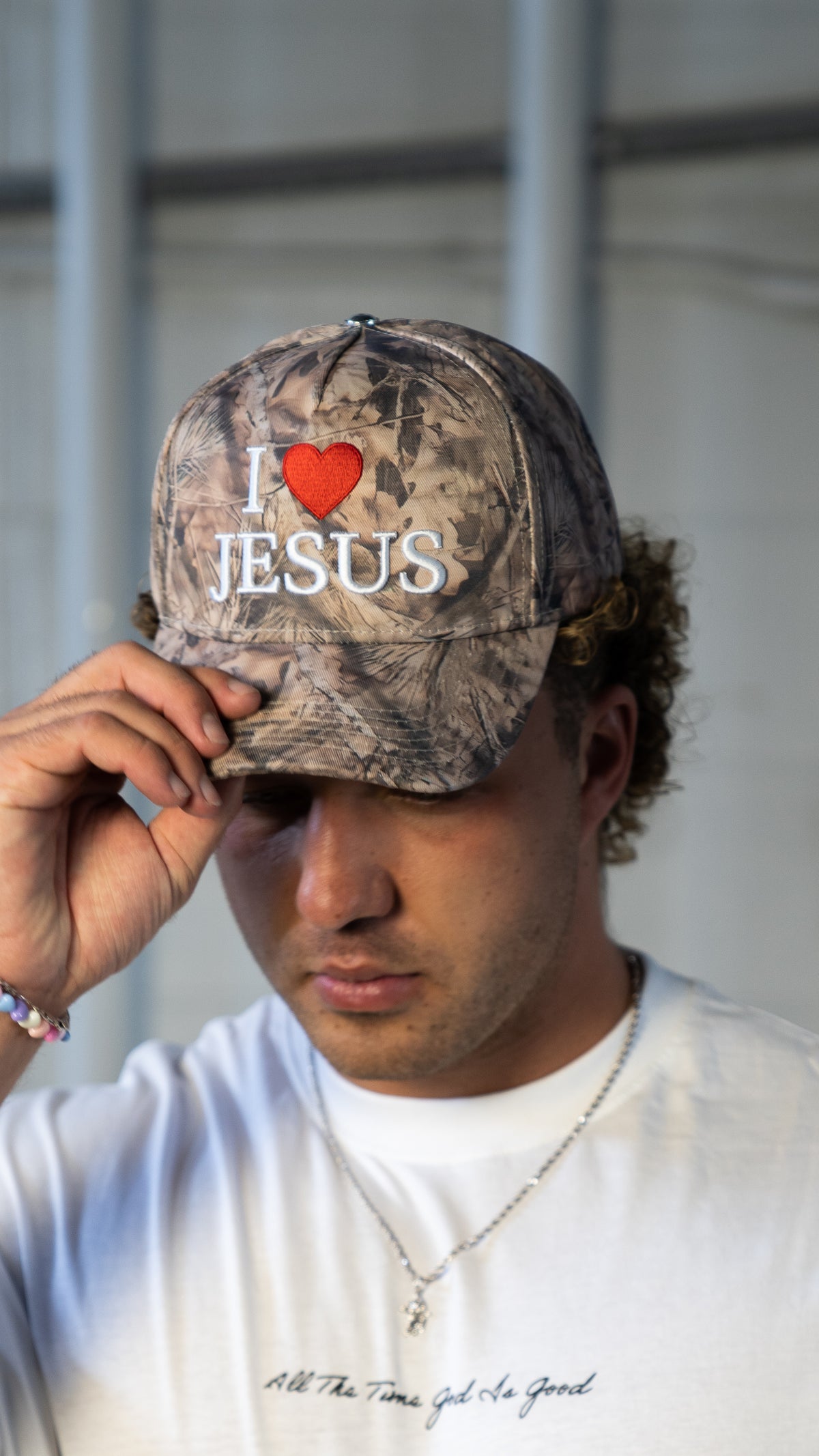 I LOVE JESUS Camo Hat