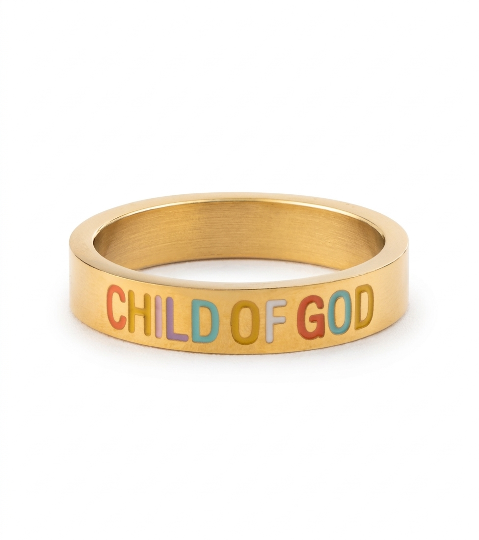 Gold Child of God Ring