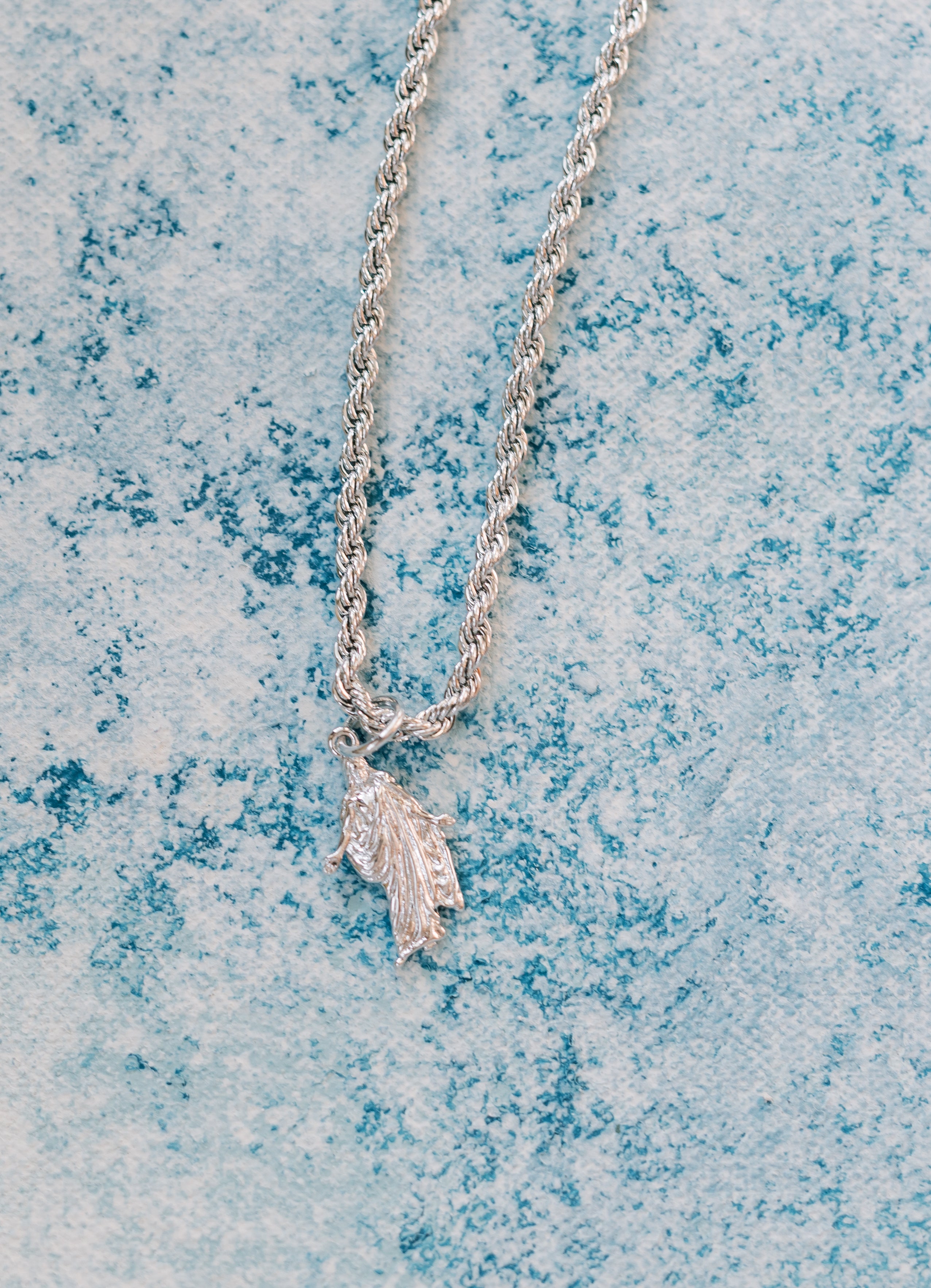 Christus Necklace - Silver 3mm – Mediator Necklaces