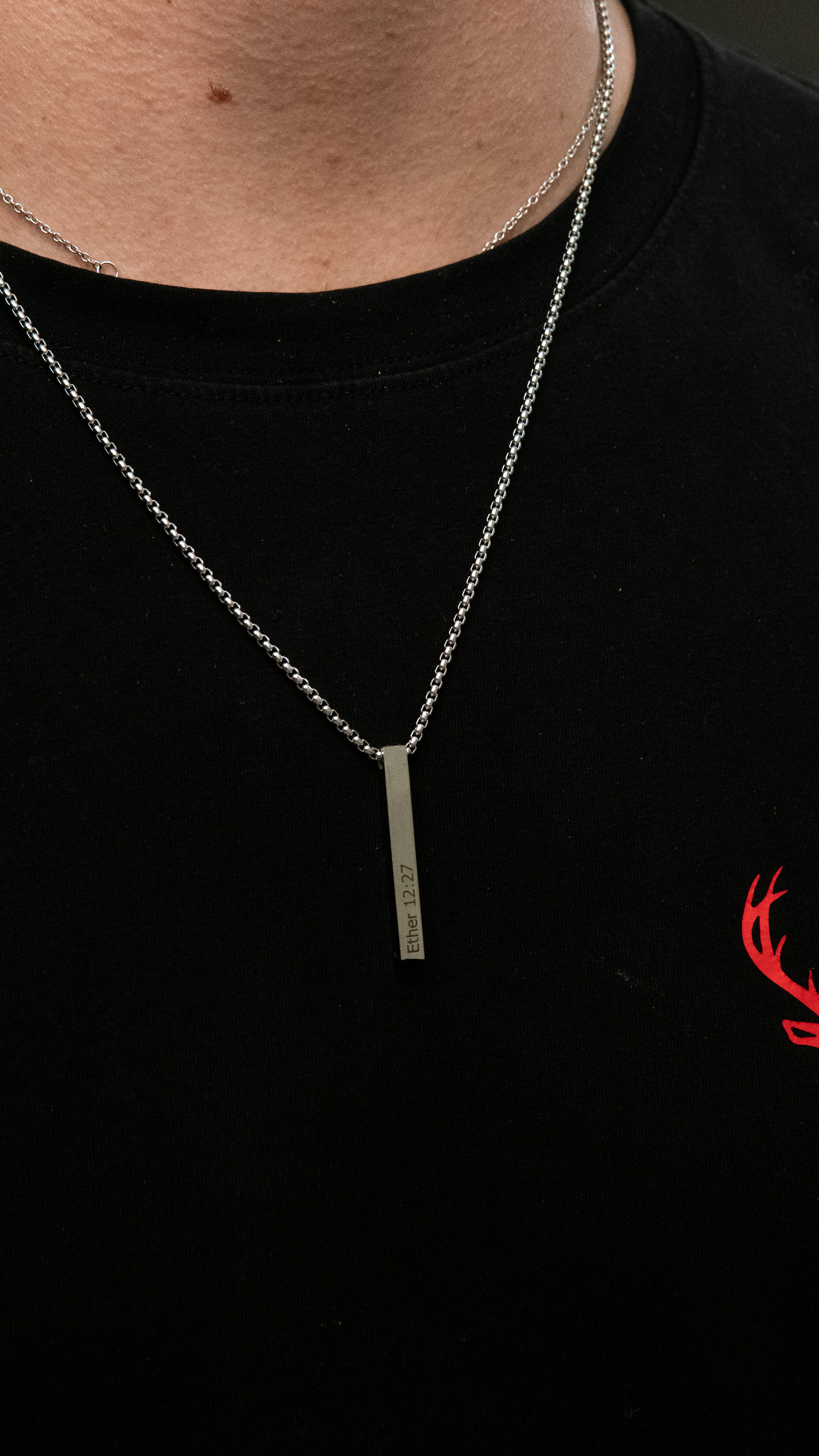 Iron Rod Necklace (Personalized)